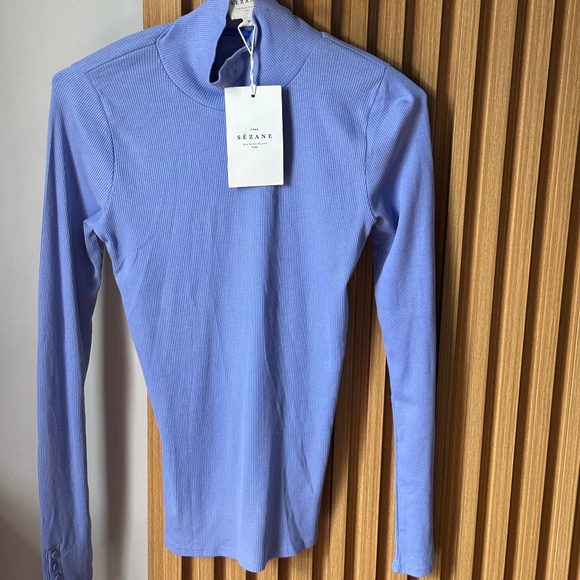 Sezane Felix Jumper Bleu Parme - Size M - Picture 1 of 2